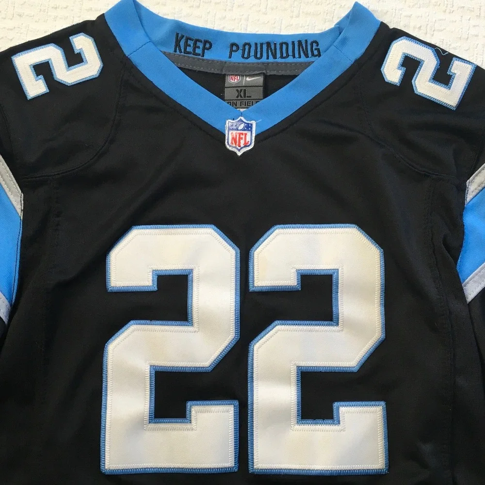 Nike Carolina Panthers Christian McCaffrey 22 Jersey Youth XL On Field Stitched
